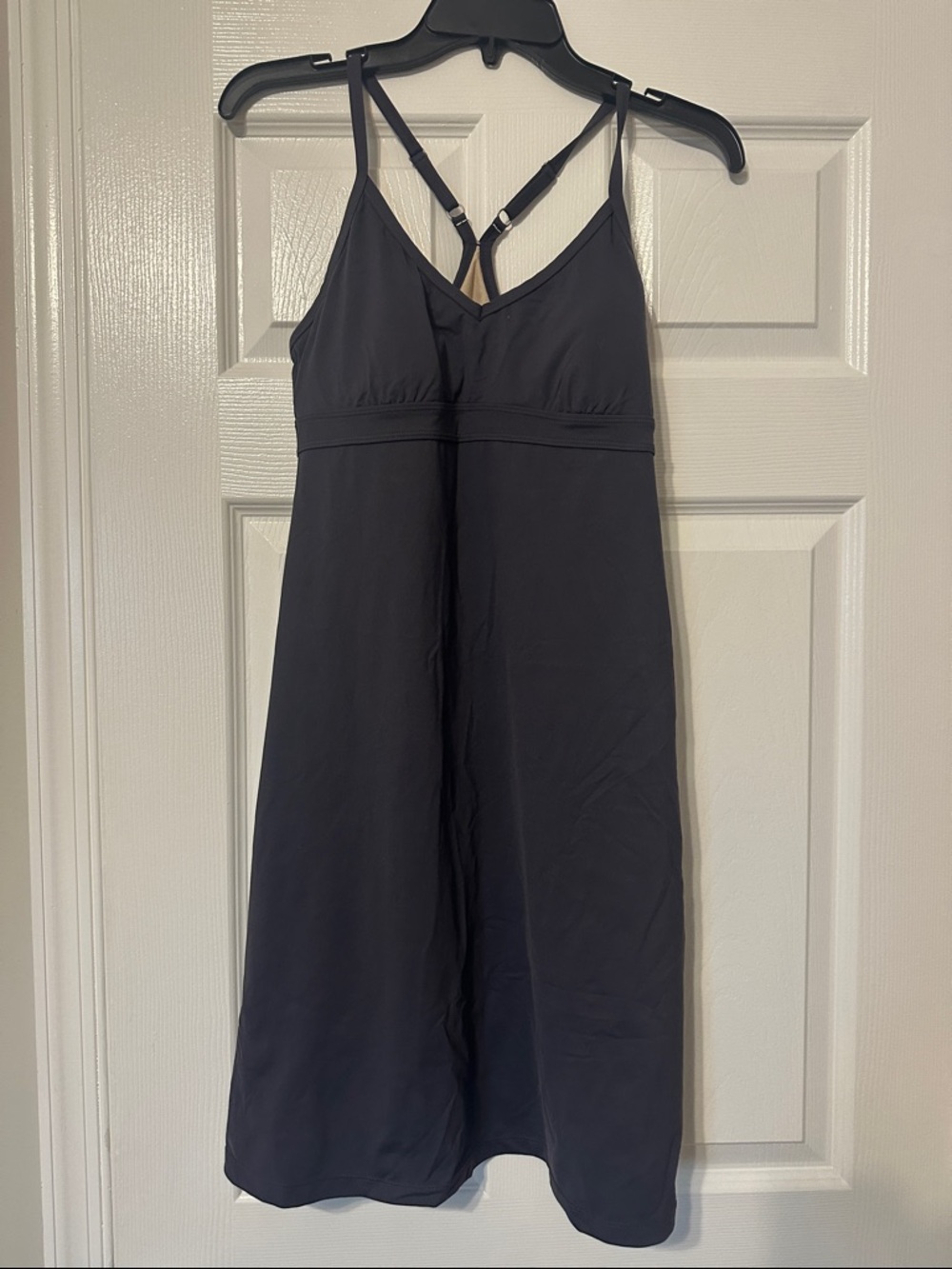 Athleta Black Dress with Adjustable Crossback Straps